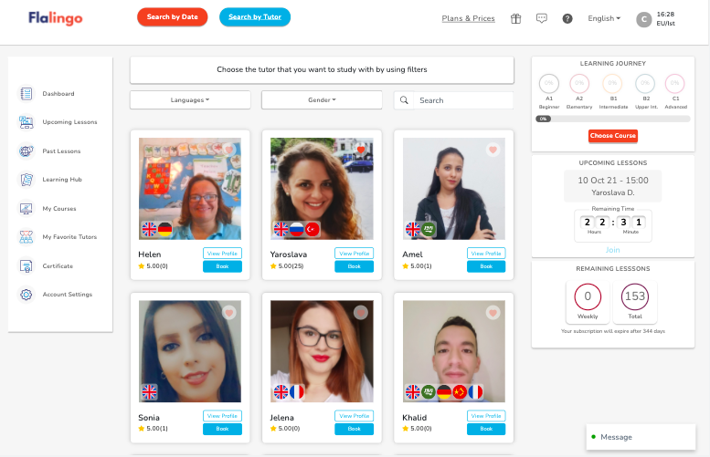 Make a Reservation Page Screen Shot